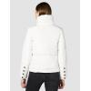 image:imageKARL LAGERFELD womens Stand Collar Short Puffer JacketHooded White