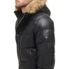 image:imageTommy Hilfiger Mens Arctic Cloth Quilted Snorkel Bomber Jacket Standard and Big amp TallBlack Faux Leather