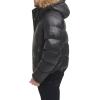 image:imageTommy Hilfiger Mens Arctic Cloth Quilted Snorkel Bomber Jacket Standard and Big amp TallBlack Faux Leather