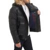 image:imageTommy Hilfiger Mens Arctic Cloth Quilted Snorkel Bomber Jacket Standard and Big amp TallBlack Faux Leather