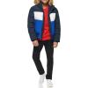 image:imageTommy Hilfiger Mens Arctic Cloth Quilted Snorkel Bomber Jacket Standard and Big amp TallBlue Color Block