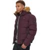 image:imageTommy Hilfiger Mens Arctic Cloth Quilted Snorkel Bomber Jacket Standard and Big amp TallBurgundy