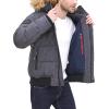 image:imageTommy Hilfiger Mens Arctic Cloth Quilted Snorkel Bomber Jacket Standard and Big amp TallHeather Charcoal