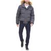 image:imageTommy Hilfiger Mens Arctic Cloth Quilted Snorkel Bomber Jacket Standard and Big amp TallHeather Charcoal