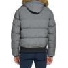 image:imageTommy Hilfiger Mens Arctic Cloth Quilted Snorkel Bomber Jacket Standard and Big amp TallHeather Grey