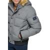 image:imageTommy Hilfiger Mens Arctic Cloth Quilted Snorkel Bomber Jacket Standard and Big amp TallHeather Grey