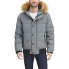 image:imageTommy Hilfiger Mens Arctic Cloth Quilted Snorkel Bomber Jacket Standard and Big amp TallHeather Grey