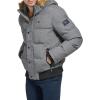 image:imageTommy Hilfiger Mens Arctic Cloth Quilted Snorkel Bomber Jacket Standard and Big amp TallHeather Grey