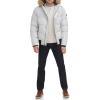 image:imageTommy Hilfiger Mens Arctic Cloth Quilted Snorkel Bomber Jacket Standard and Big amp TallIce Faux Leather