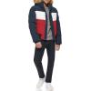 image:imageTommy Hilfiger Mens Arctic Cloth Quilted Snorkel Bomber Jacket Standard and Big amp TallMidnightIceRed