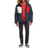 image:imageTommy Hilfiger Mens Arctic Cloth Quilted Snorkel Bomber Jacket Standard and Big amp TallNavy Flag Print