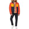 image:imageTommy Hilfiger Mens Arctic Cloth Quilted Snorkel Bomber Jacket Standard and Big amp TallOrangeYellowNavy