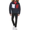 image:imageTommy Hilfiger Mens Arctic Cloth Quilted Snorkel Bomber Jacket Standard and Big amp TallTommy Logo Print