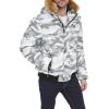 image:imageTommy Hilfiger Mens Arctic Cloth Quilted Snorkel Bomber Jacket Standard and Big amp TallWhite Camouflage
