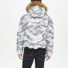 image:imageTommy Hilfiger Mens Arctic Cloth Quilted Snorkel Bomber Jacket Standard and Big amp TallWhite Camouflage