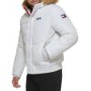 image:imageTommy Hilfiger Mens Arctic Cloth Quilted Snorkel Bomber Jacket Standard and Big amp TallWhite Tech