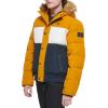 image:imageTommy Hilfiger Mens Arctic Cloth Quilted Snorkel Bomber Jacket Standard and Big amp TallYellow Gold