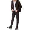 image:imageTommy Hilfiger Mens Filled Soft Shell Hooded Open Bottom Jacket With Full Sherpa LiningBlack Tech