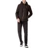 image:imageTommy Hilfiger Mens Filled Soft Shell Hooded Open Bottom Jacket With Full Sherpa LiningBlack Tech