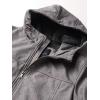 image:imageTommy Hilfiger Mens Filled Soft Shell Hooded Open Bottom Jacket With Full Sherpa LiningHeather Grey