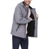 image:imageTommy Hilfiger Mens Filled Soft Shell Hooded Open Bottom Jacket With Full Sherpa LiningHeather Grey Tech