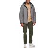 image:imageTommy Hilfiger Mens Filled Soft Shell Hooded Open Bottom Jacket With Full Sherpa LiningNew Heather Gre