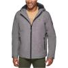 image:imageTommy Hilfiger Mens Filled Soft Shell Hooded Open Bottom Jacket With Full Sherpa LiningNew Heather Gre