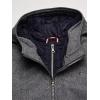 image:imageTommy Hilfiger Mens Soft Shell Fashion Bomber With Contrast Bib and HoodHeather Grey