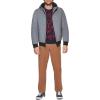 image:imageTommy Hilfiger Mens Soft Shell Fashion Bomber With Contrast Bib and HoodHeather Grey Sherpa Lined W Patch