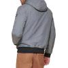 image:imageTommy Hilfiger Mens Soft Shell Fashion Bomber With Contrast Bib and HoodHeather Grey Sherpa Lined W Patch