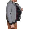 image:imageTommy Hilfiger Mens Soft Shell Fashion Bomber With Contrast Bib and HoodHeather Grey Sherpa Lined W Patch