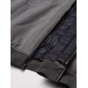 image:imageTommy Hilfiger Mens Soft Shell Fashion Bomber With Contrast Bib and HoodHeather GreyNavy