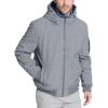 image:imageTommy Hilfiger Mens Soft Shell Fashion Bomber With Contrast Bib and HoodHeather GreyNavy Bib