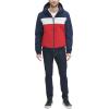 image:imageTommy Hilfiger Mens Soft Shell Fashion Bomber With Contrast Bib and HoodMidnightIceRed