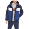 image:imageTommy Hilfiger Mens Soft Shell Fashion Bomber With Contrast Bib and HoodRoyal Blue Combo