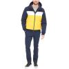 image:imageTommy Hilfiger Mens Soft Shell Fashion Bomber With Contrast Bib and HoodYellowNavy