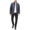 image:imageTommy Hilfiger Mens Wetlook Lightweight Puffer JacketNavy Faux Leather