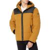 image:imageDKNY Mens Mixed Media Quilted Puffer JacketGold