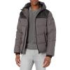 image:imageDKNY Mens Mixed Media Quilted Puffer JacketHeather Charcoal