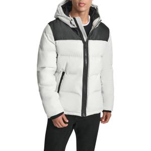 image:imageDKNY Mens Mixed Media Quilted Puffer JacketQuilted Ice