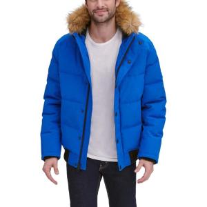 image:imageTommy Hilfiger Mens Arctic Cloth Quilted Snorkel Bomber Jacket Standard and Big amp TallAtlantis Blue