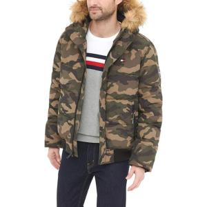 image:imageTommy Hilfiger Mens Arctic Cloth Quilted Snorkel Bomber Jacket Standard and Big amp TallCamouflage