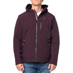 image:imageTommy Hilfiger Mens Filled Soft Shell Hooded Open Bottom Jacket With Full Sherpa LiningPort