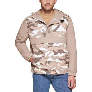image:imageTommy Hilfiger Mens Retro Lightweight Taslan Popover JacketKhaki