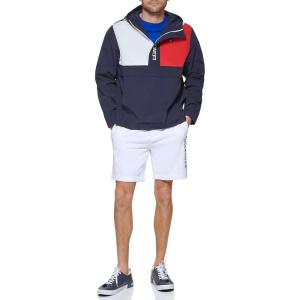 image:imageTommy Hilfiger Mens Retro Lightweight Taslan Popover JacketNew Navy Flag