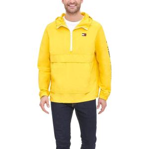 image:imageTommy Hilfiger Mens Retro Lightweight Taslan Popover JacketYellow Stone
