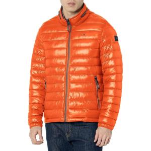 image:imageTommy Hilfiger Mens Wetlook Lightweight Puffer JacketBurnt Orange