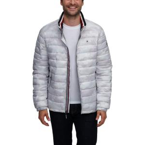 image:imageTommy Hilfiger Mens Wetlook Lightweight Puffer JacketIce Camo Wet Look