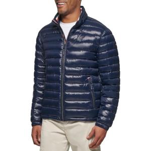 image:imageTommy Hilfiger Mens Wetlook Lightweight Puffer JacketMidnight Wet Look