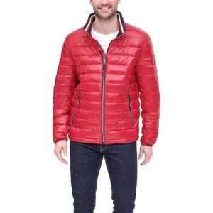 image:imageTommy Hilfiger Mens Wetlook Lightweight Puffer JacketRed Pepper Wet Look